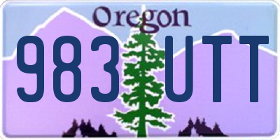 OR license plate 983UTT