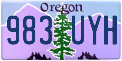 OR license plate 983UYH