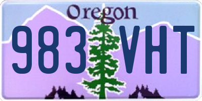 OR license plate 983VHT