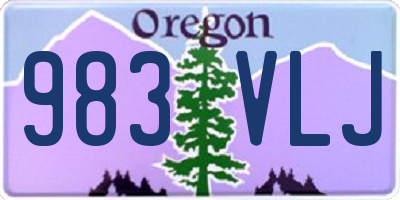 OR license plate 983VLJ