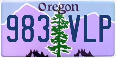 OR license plate 983VLP