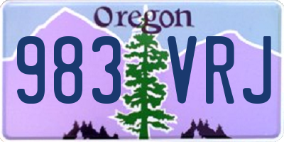 OR license plate 983VRJ