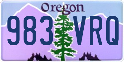 OR license plate 983VRQ