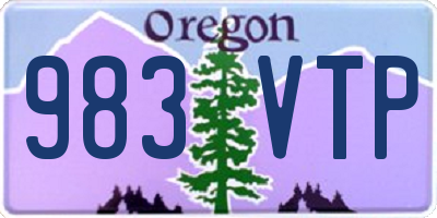 OR license plate 983VTP