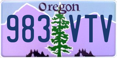 OR license plate 983VTV