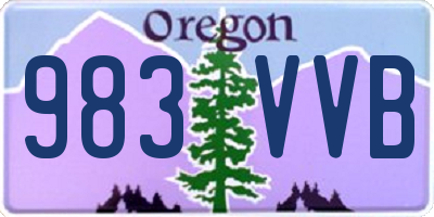 OR license plate 983VVB
