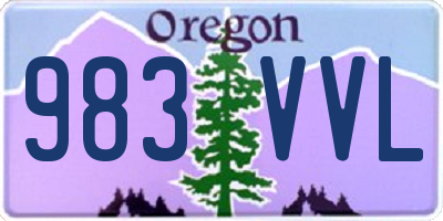 OR license plate 983VVL