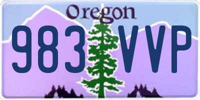 OR license plate 983VVP