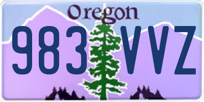 OR license plate 983VVZ