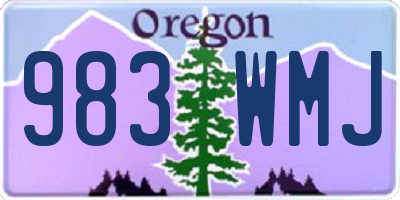 OR license plate 983WMJ