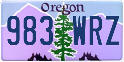 OR license plate 983WRZ