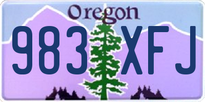 OR license plate 983XFJ