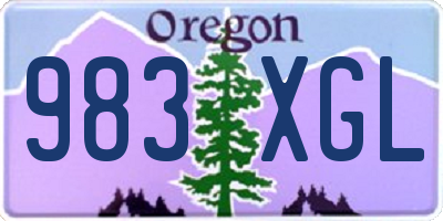 OR license plate 983XGL