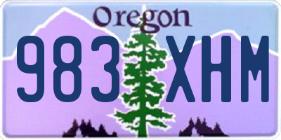 OR license plate 983XHM