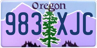 OR license plate 983XJC