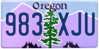 OR license plate 983XJU