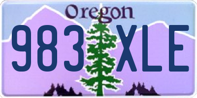 OR license plate 983XLE