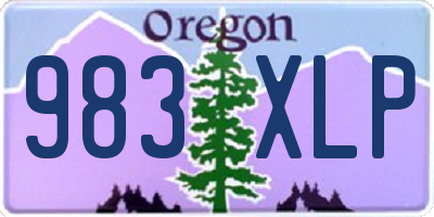 OR license plate 983XLP