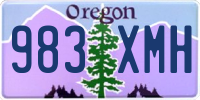 OR license plate 983XMH