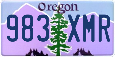 OR license plate 983XMR