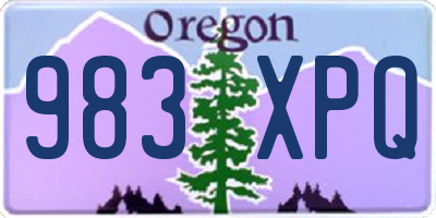 OR license plate 983XPQ