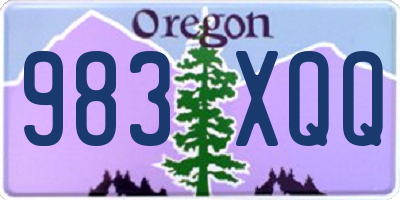 OR license plate 983XQQ