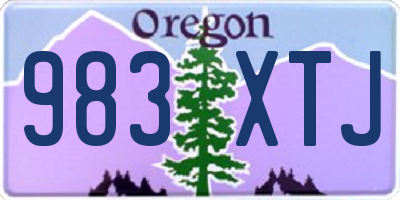 OR license plate 983XTJ