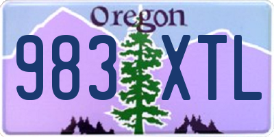 OR license plate 983XTL