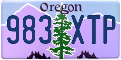 OR license plate 983XTP