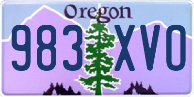 OR license plate 983XVO