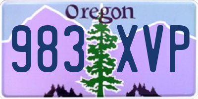 OR license plate 983XVP
