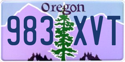 OR license plate 983XVT
