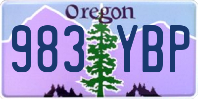 OR license plate 983YBP