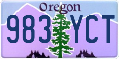 OR license plate 983YCT