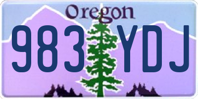 OR license plate 983YDJ