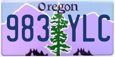 OR license plate 983YLC