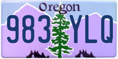 OR license plate 983YLQ