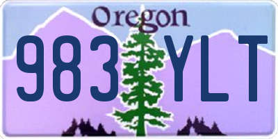 OR license plate 983YLT
