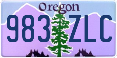 OR license plate 983ZLC
