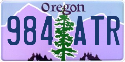 OR license plate 984ATR