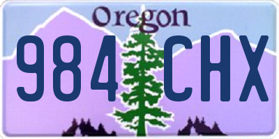 OR license plate 984CHX