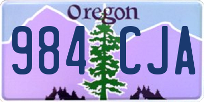 OR license plate 984CJA