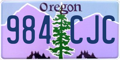 OR license plate 984CJC