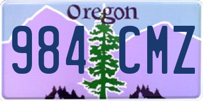 OR license plate 984CMZ