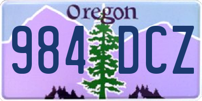 OR license plate 984DCZ