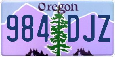 OR license plate 984DJZ