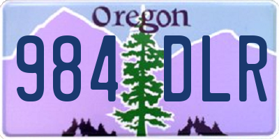 OR license plate 984DLR