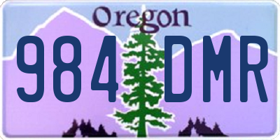 OR license plate 984DMR