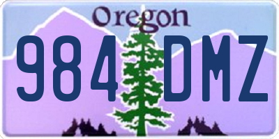 OR license plate 984DMZ
