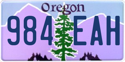 OR license plate 984EAH